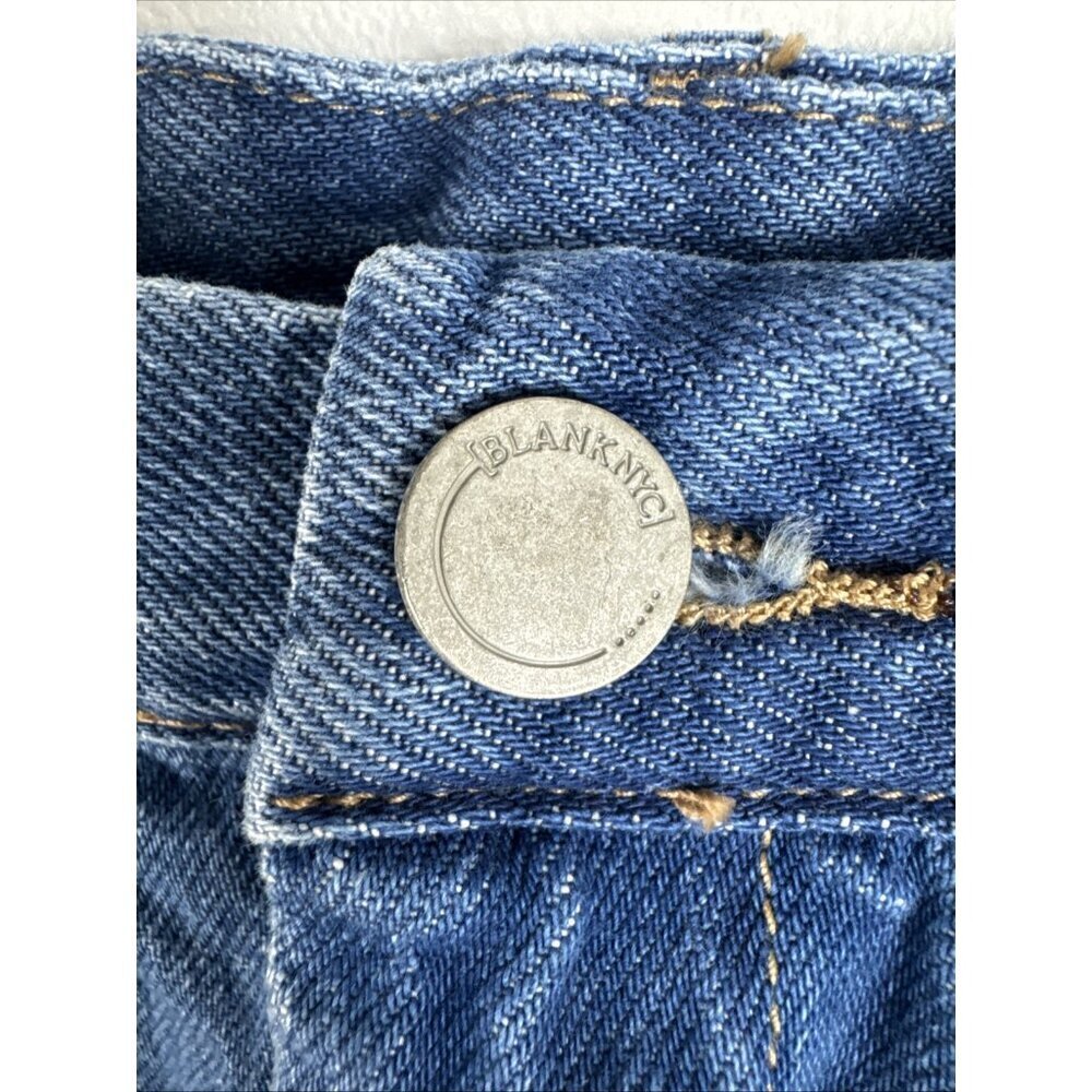 Blank NYC Women's 30 Perry Denim Mom Short Blue High Rise NWT Inseam 5" - Picture 4 of 14